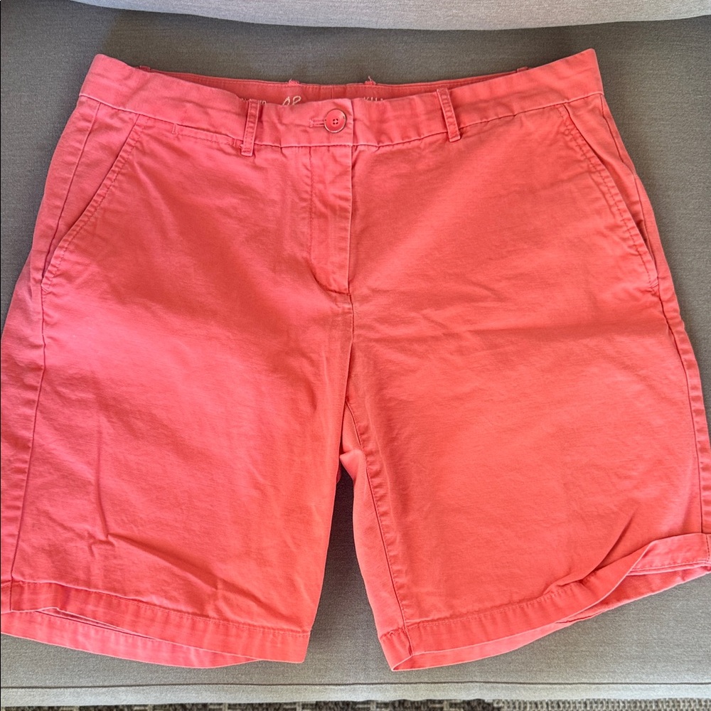 Gap boyfriend roll-up soft Coral Shorts